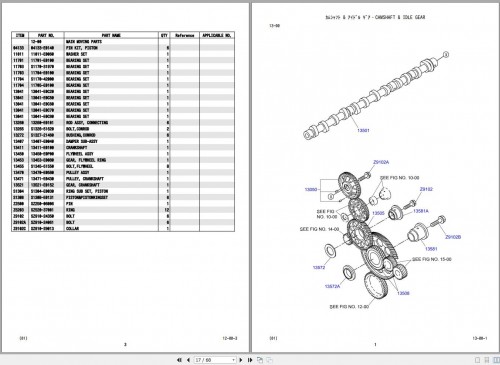Kobelco Crawler Crane CK1100G Parts Manual S3GH04101ZO08 (3)