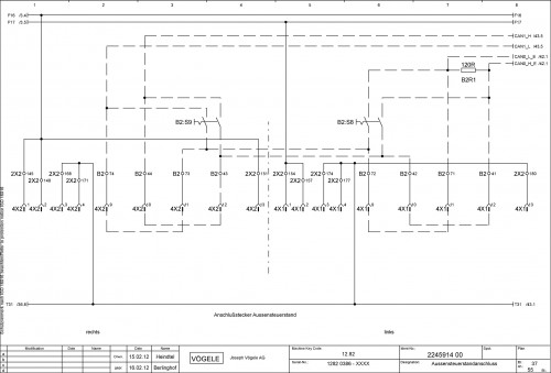 Wirtgen VÖGELE Road Pavers Super 1600 2 Super 1800 2 Circuit Diagram 2245914 00 1