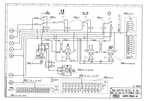 Wirtgen VÖGELE Road Pavers Super 1804 Circuit Diagram 4605792711 01 1