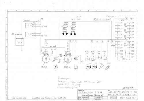 Wirtgen VÖGELE Road Pavers Super 1804 Circuit Diagram 4605792829 00