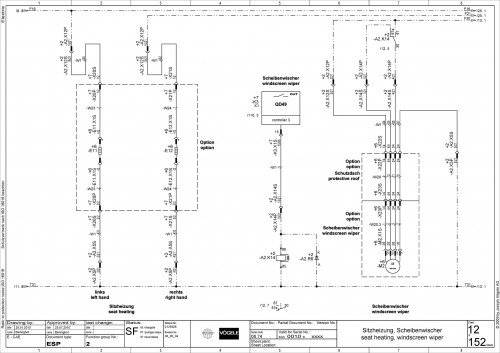 Wirtgen VÖGELE Road Pavers Super 3000 2 Electric Diagram 2135928 00 1