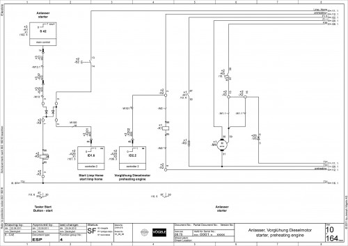 Wirtgen VÖGELE Road Pavers Vision 5203 2i Electric Diagram 2191475 01 1