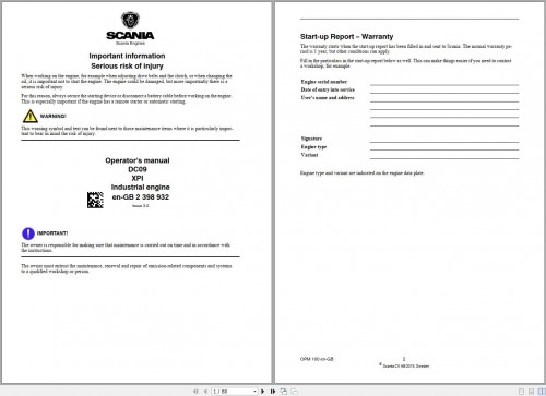 Scania Engine DC09 DC13 Inspection Operators and Service Manual (2)