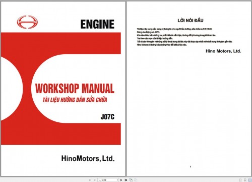 Hino Engine J07C Workshop Repair Manual (1)