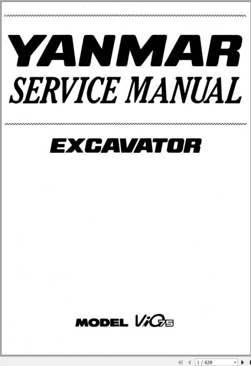 Yanmar Crawler Excavators VIO75 Service Manual (1)