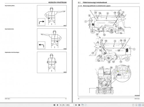 Ammann Asphalt Paver AFW 150 2 Operating Manual And Diagram 4 P06451HA HU 01.2021 (2)