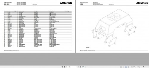 Ammann Add On Compactors APA 72 74 Spare Parts Catalog 2 09998055 03.2018 ML (2)