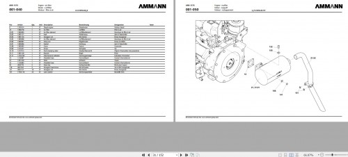 Ammann Trench Roller ARR 1575 Spare Parts Catalog 4 P07557YA ML 09.2017 (2)