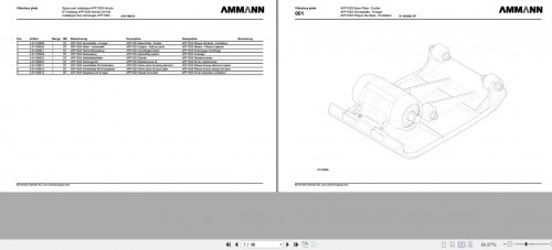 Ammann Vibratory Plates APF 1033 Spare Parts Catalog 2 01198012 06.2015 ML (2)