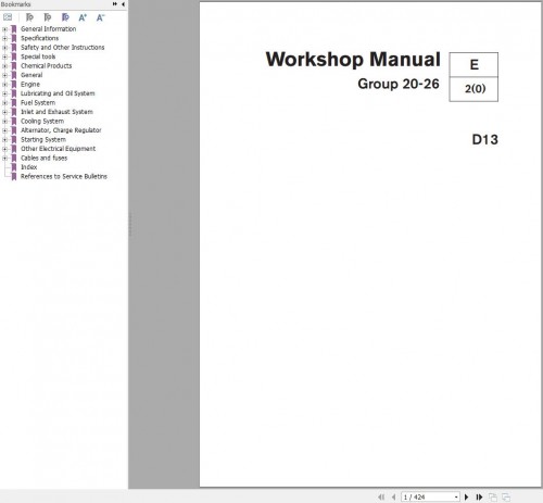 Volvo Penta Engine D13 Group 20 26 Workshop Manual (1)