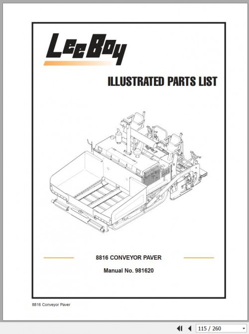 LEEBOY-Asphalt-Paver-8816-Operation-Maintenance-Parts-Manual-and-Schematic-4.jpg