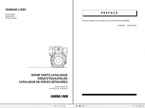 Yanmar Engine L100V Spare Parts Catalog (1)