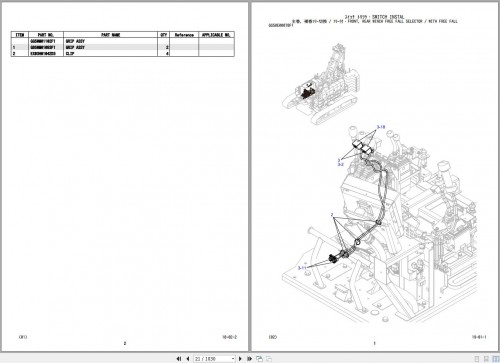 Kobelco Crawler Crane CK1600G Parts Manual S3GN04101ZO01 (2)