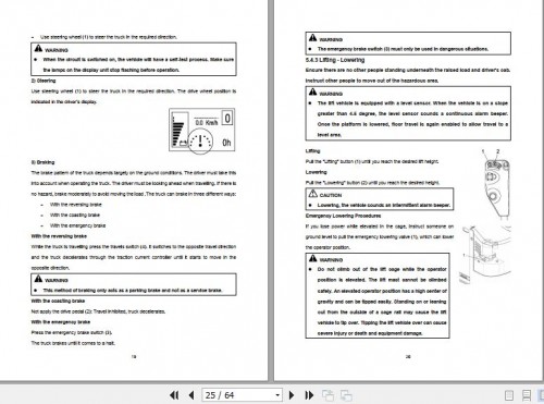 Hangcha Forklift CJD W22S M to CJD W41S M Operation Maintenance Manual 2015 EN (2)