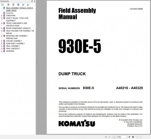 Komatsu-Dump-Truck-930E-5-A40216-A40329-Field-Assembly-Manual-CEAW013405-1.jpg