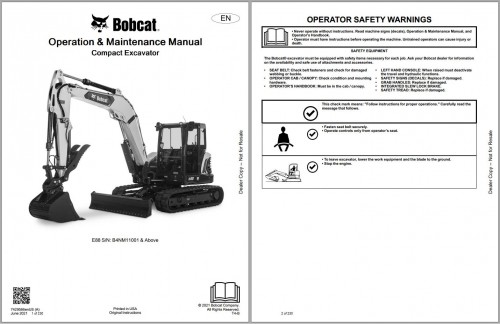 Bobcat-Excavator-E88-Operators-Parts-Service-Manual-4.jpg