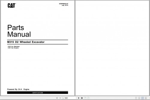 Caterpillar-Wheeled-Excavator-M315-D2-Parts-Manual-SEBP6840-02-2014-1.jpg
