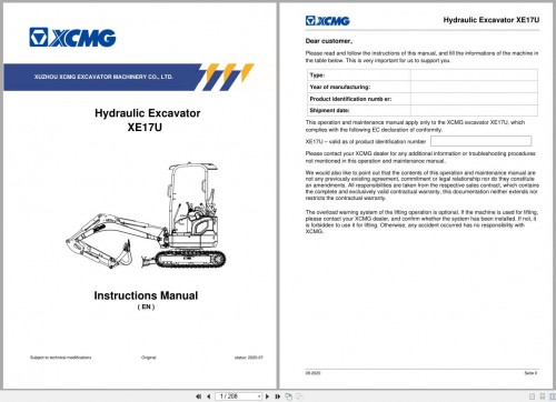 XCMG-Hydraulic-Excavator-XE17U-Instructions-Manual-2020-EN-1.jpg
