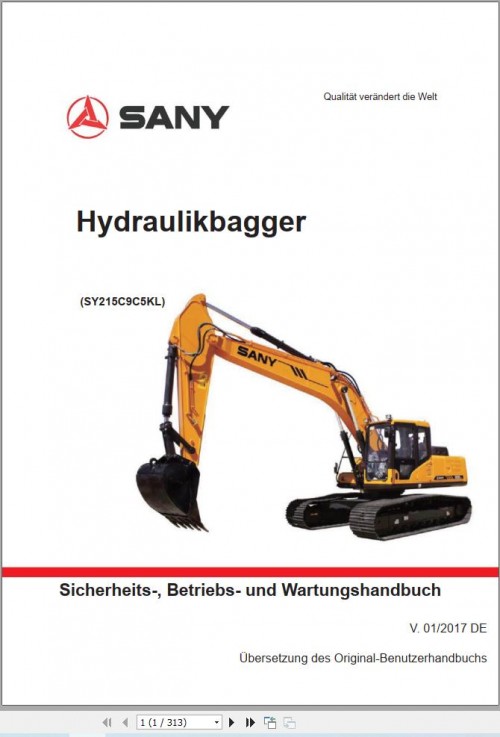 Sany-Excavator-SY215C9C5KL-Operation-and-Maintenance-Manual-DE-1.jpg