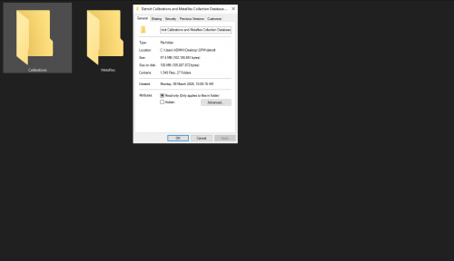Detroit Flash Calibrations and Metafiles Collection Database